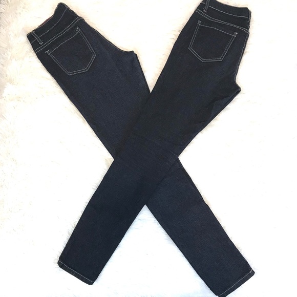 2 Red Blue Denim Dark Blue Sz 1/2 Medium Rise - Picture 2 of 5